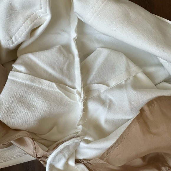 AKRIS PUNTO Ankle-Crop Trousers Pants in White Italian Fabric US 8 W6968 - Picture 3 of 10